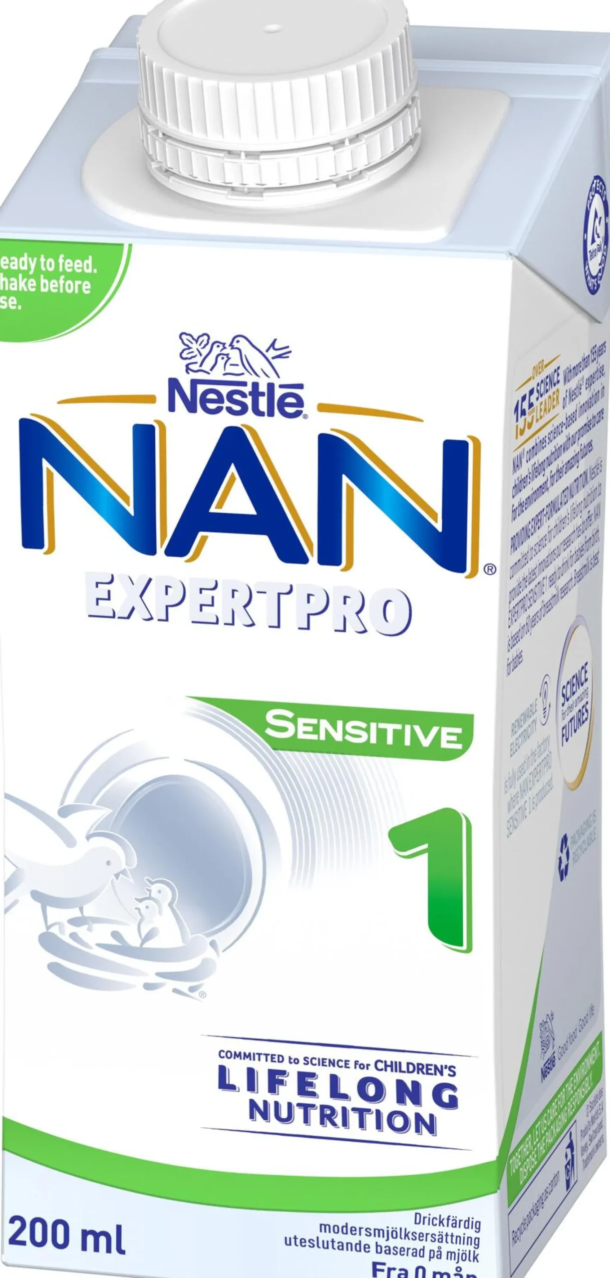 Nestlé NAN Expertpro Sensitive 1 drf 0 månader 200 ml