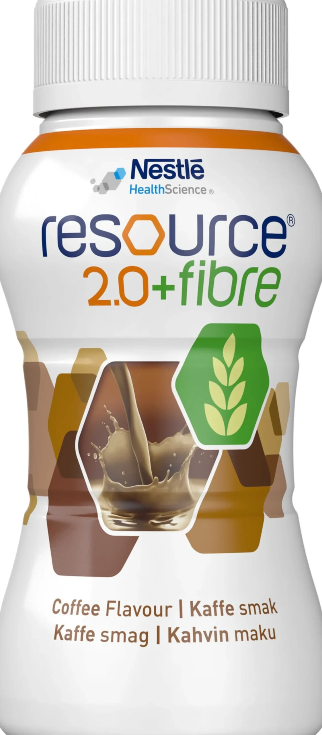 Nestlé Resource 2.0+Fibre Kaffe 4 x 200 ml