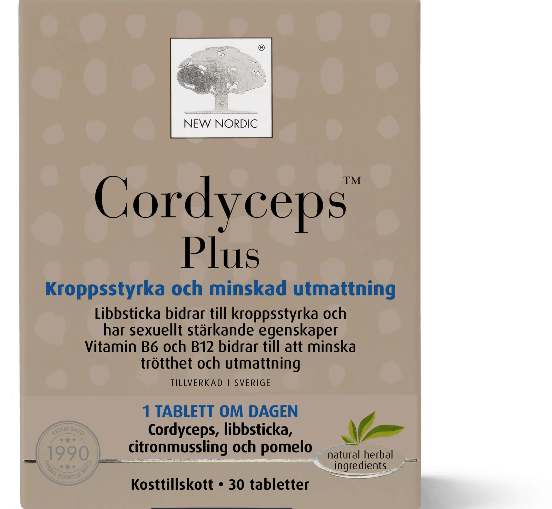 New Nordic Cordyceps Plus 30 tabletter