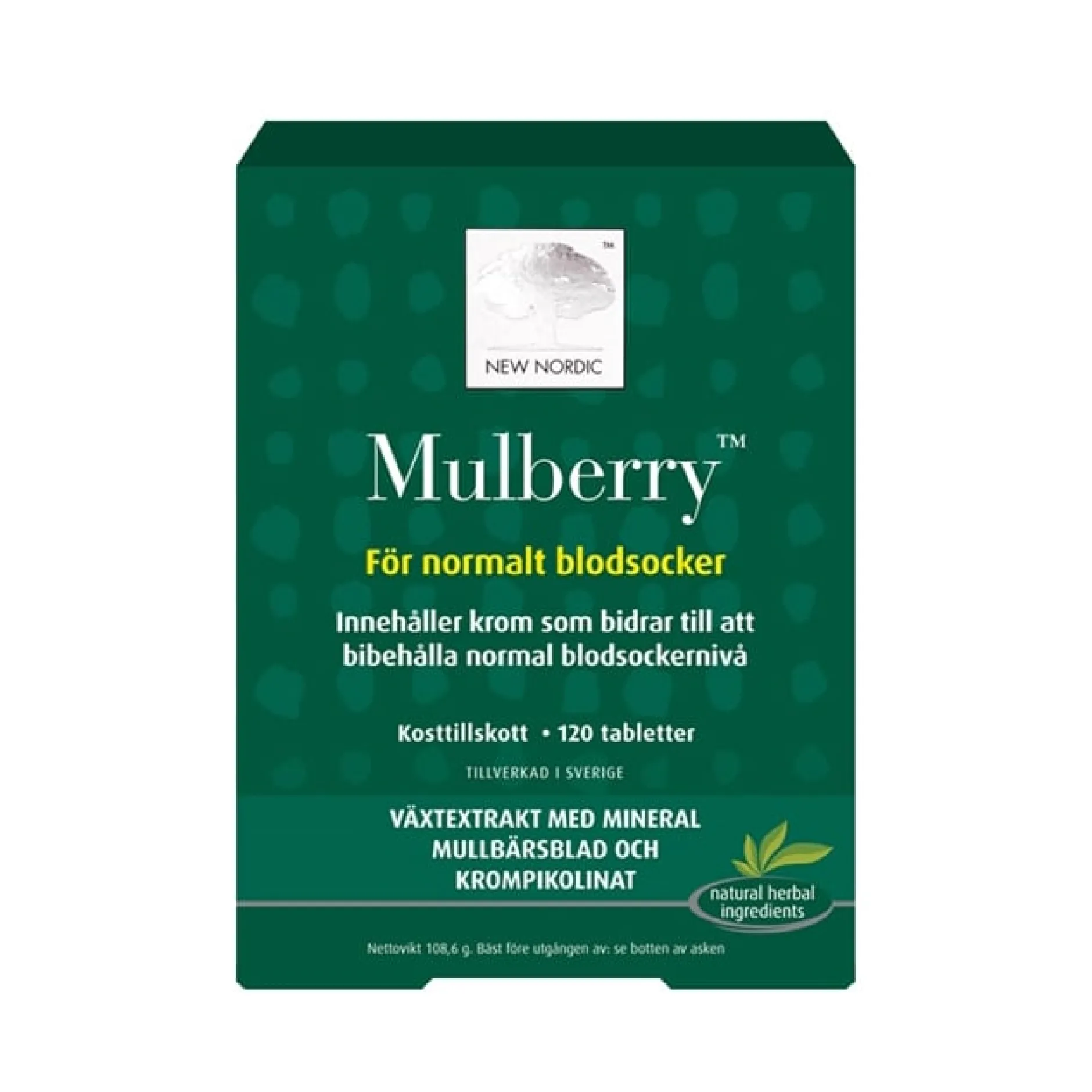 New Nordic Mulberry 120 tabletter