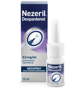 Nezeril Dexpantenol 0,5 mg/ml Nässpray 7,5 ml (utan konserveringsmedel)
