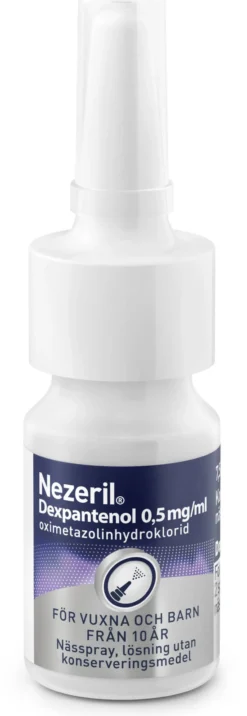 Nezeril Dexpantenol 0,5 mg/ml Nässpray 7,5 ml (utan konserveringsmedel)