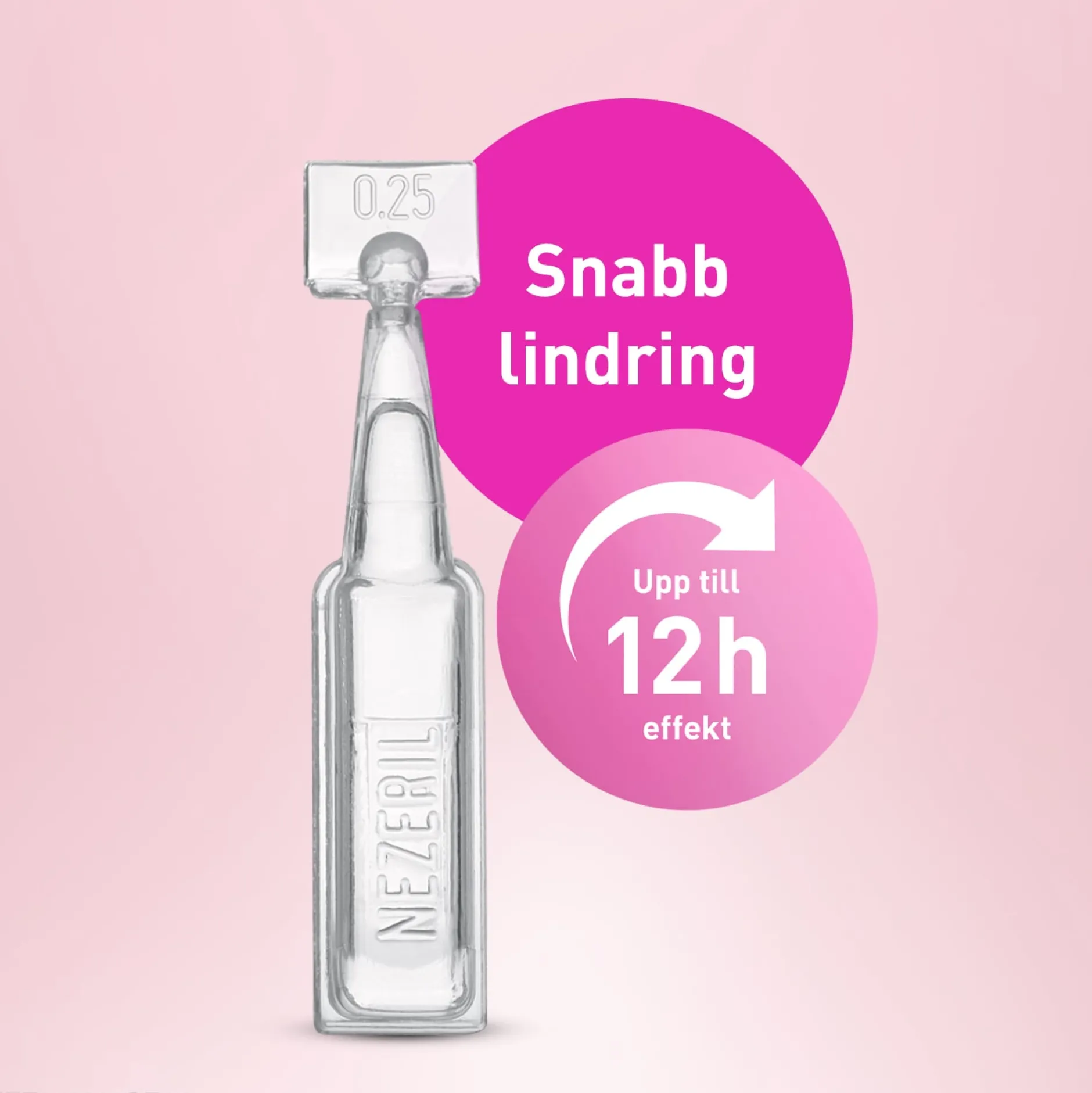 Nezeril 0,25 mg/ml näsdroppar 20 st (utan konserveringsmedel)