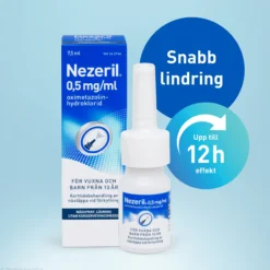 Nezeril 0,5mg/ml Nässpray 7,5 ml (utan konserveringsmedel)