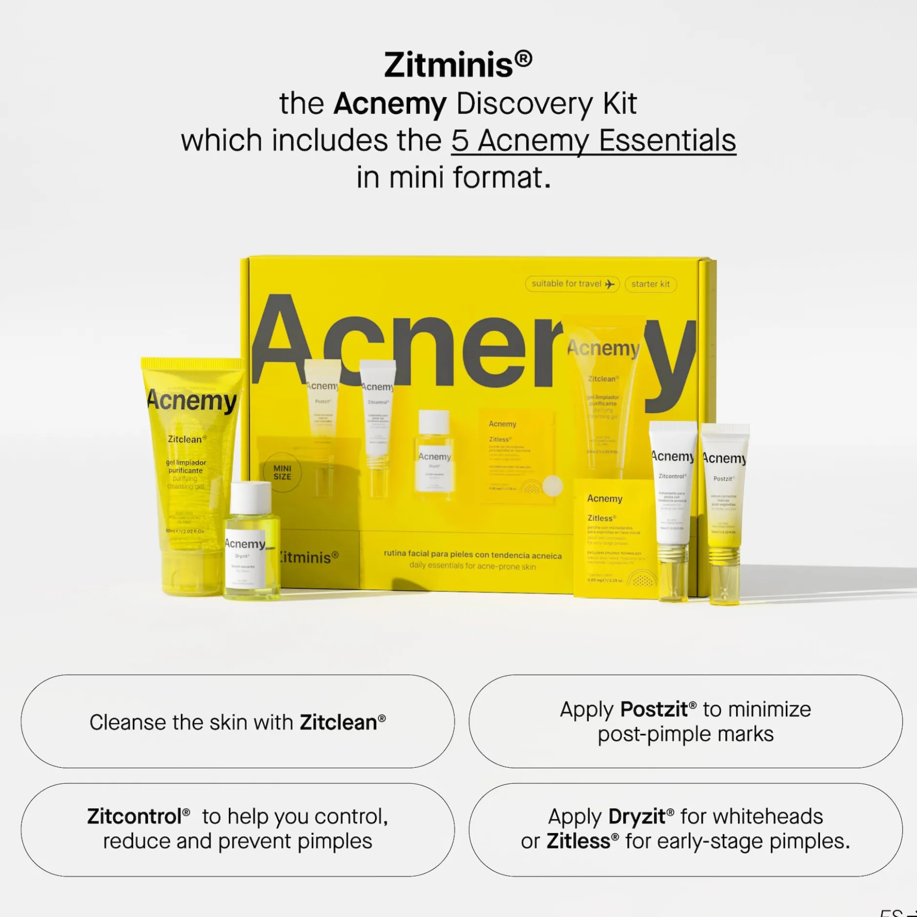 Niche Beauty Lab Acnemy Zitminis Starter Kit 1 st