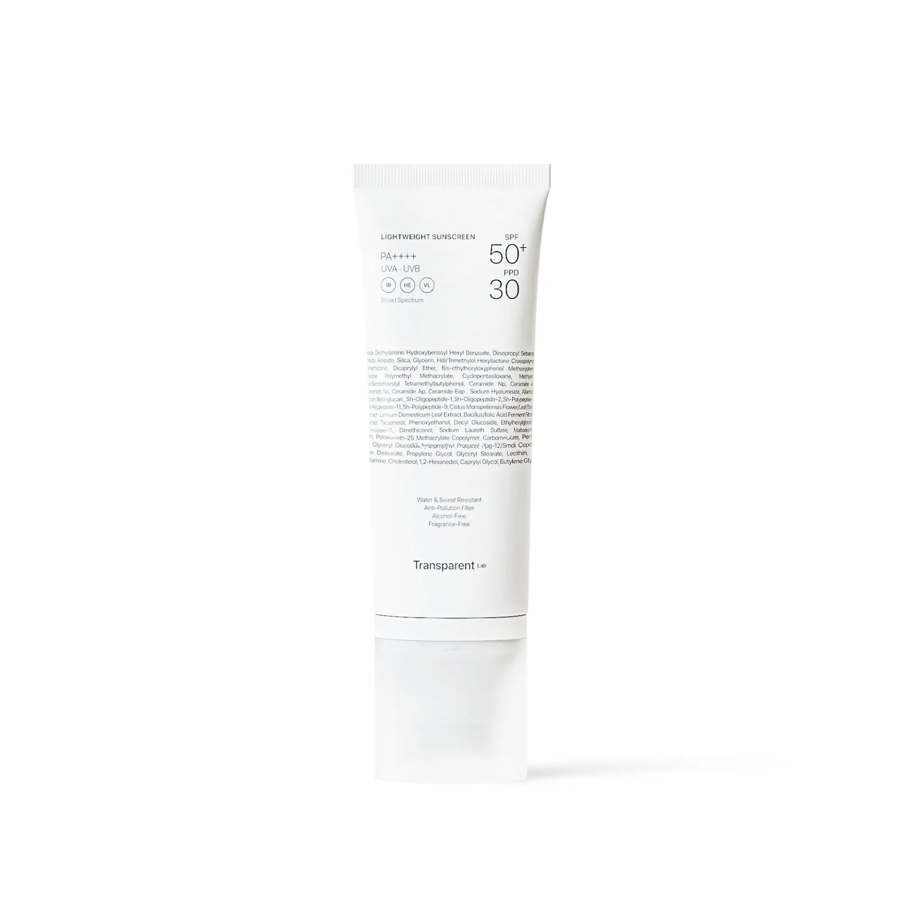 Niche Beauty Lab Transparent Lab Lightweight SPF 50+ Sunscreen 100 ml