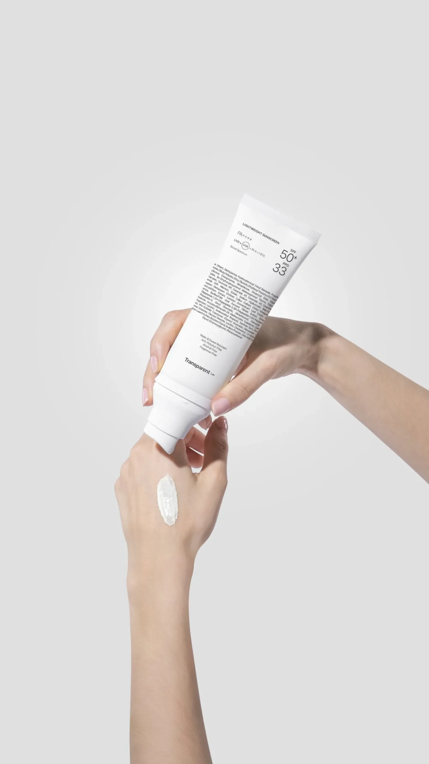 Niche Beauty Lab Transparent Lab Lightweight SPF 50+ Sunscreen 100 ml