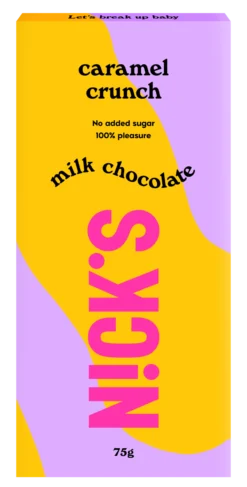 Nick's Caramel Crunch Milk Chocolate 75g