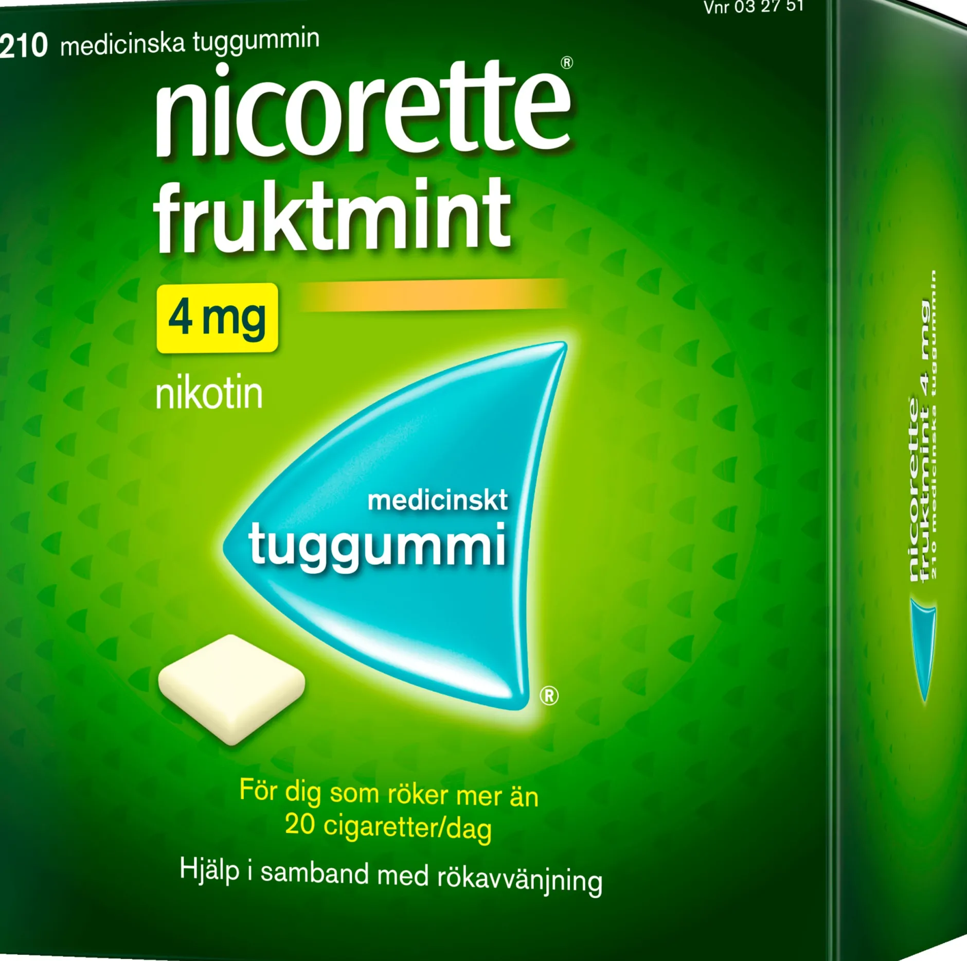 Nicorette Fruktmint Medicinskt Tuggummi 4 mg 210 st