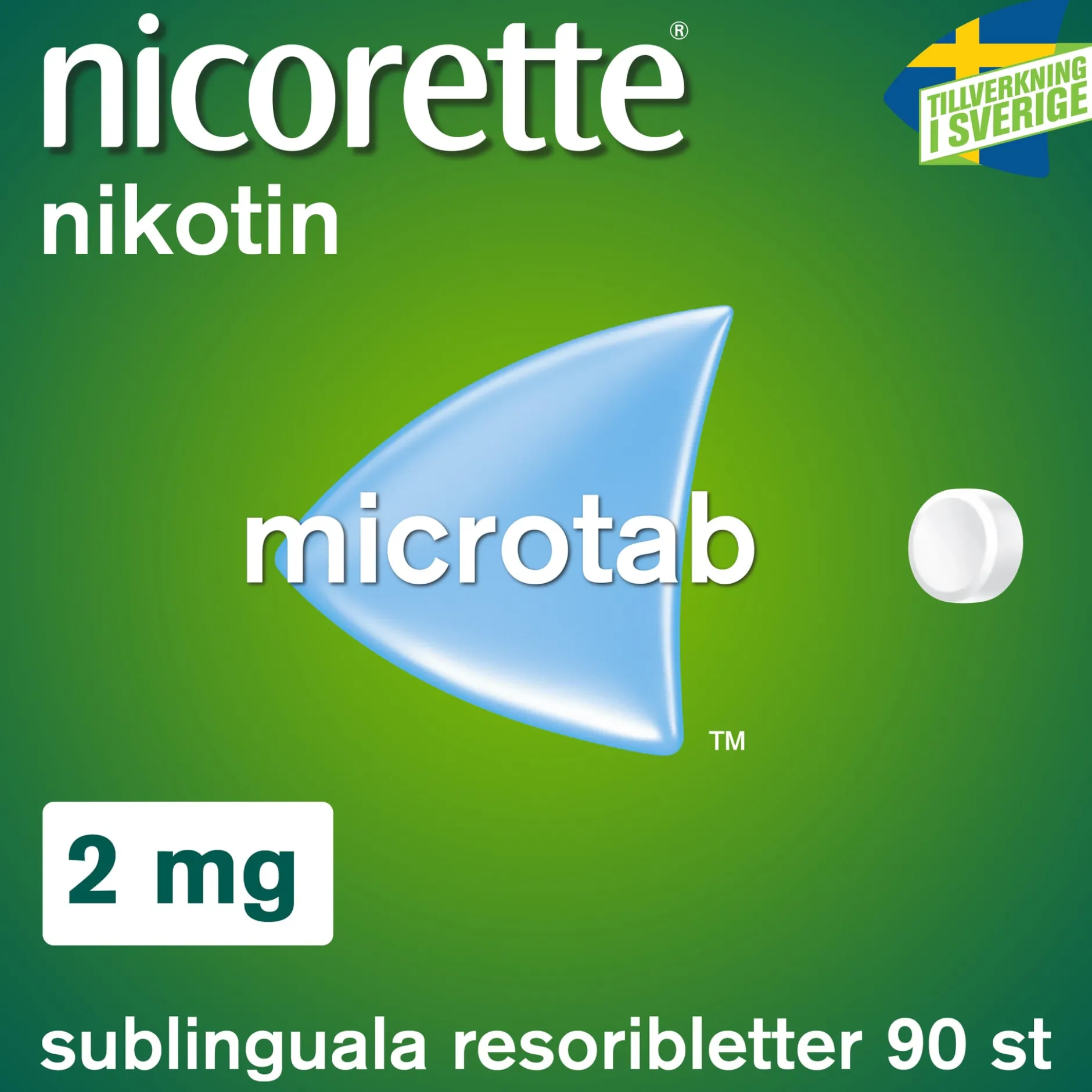 Nicorette Microtab Resoribletter 2 mg 90 st
