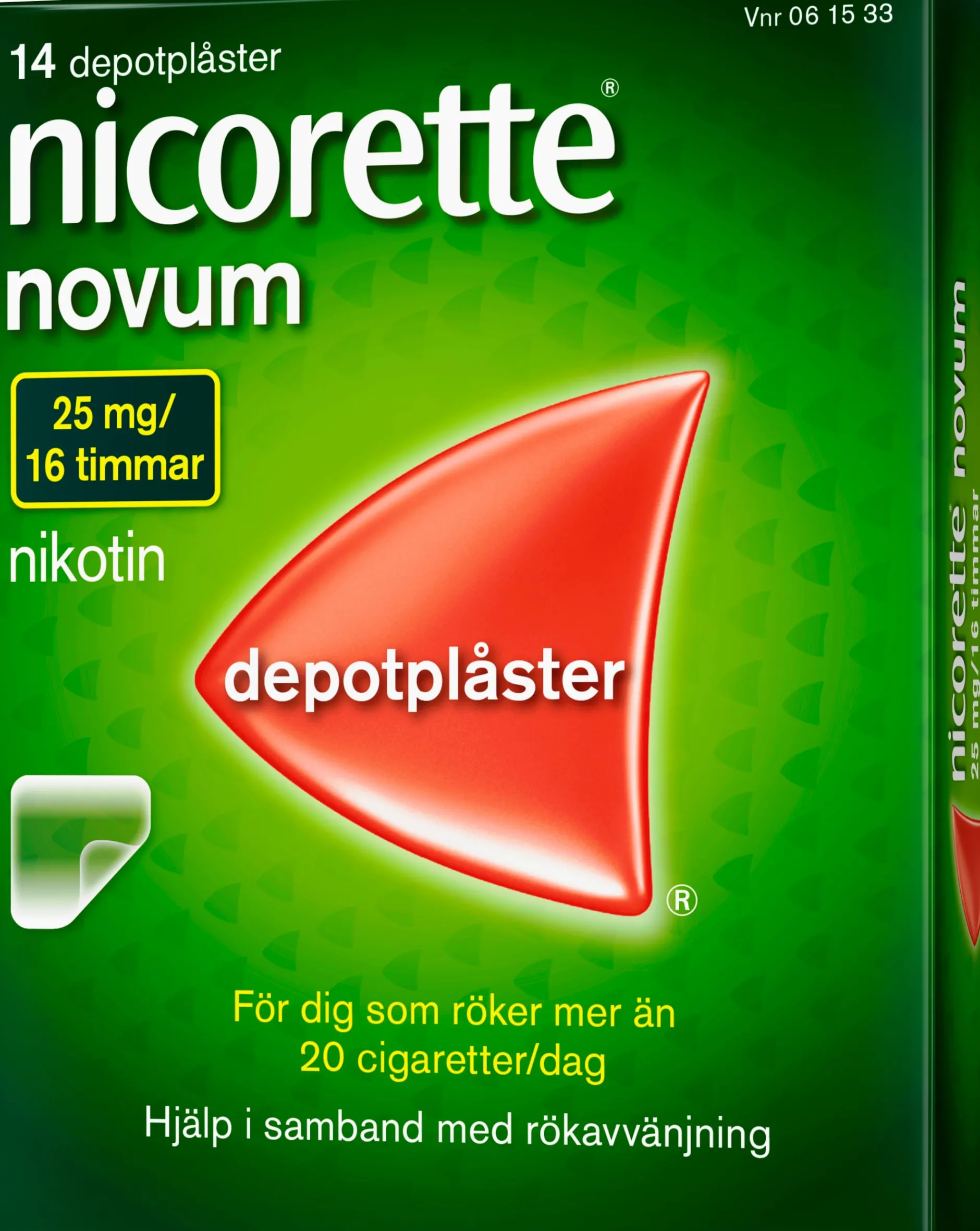 Nicorette Novum Depotplåster 25 mg 14 st