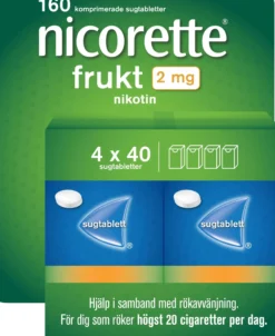 Nicorette sugtablett Frukt 2mg 160st