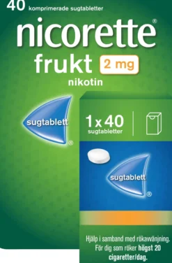 Nicorette sugtablett Frukt 2mg 40st