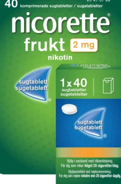 Nicorette sugtablett Frukt 2mg 40st