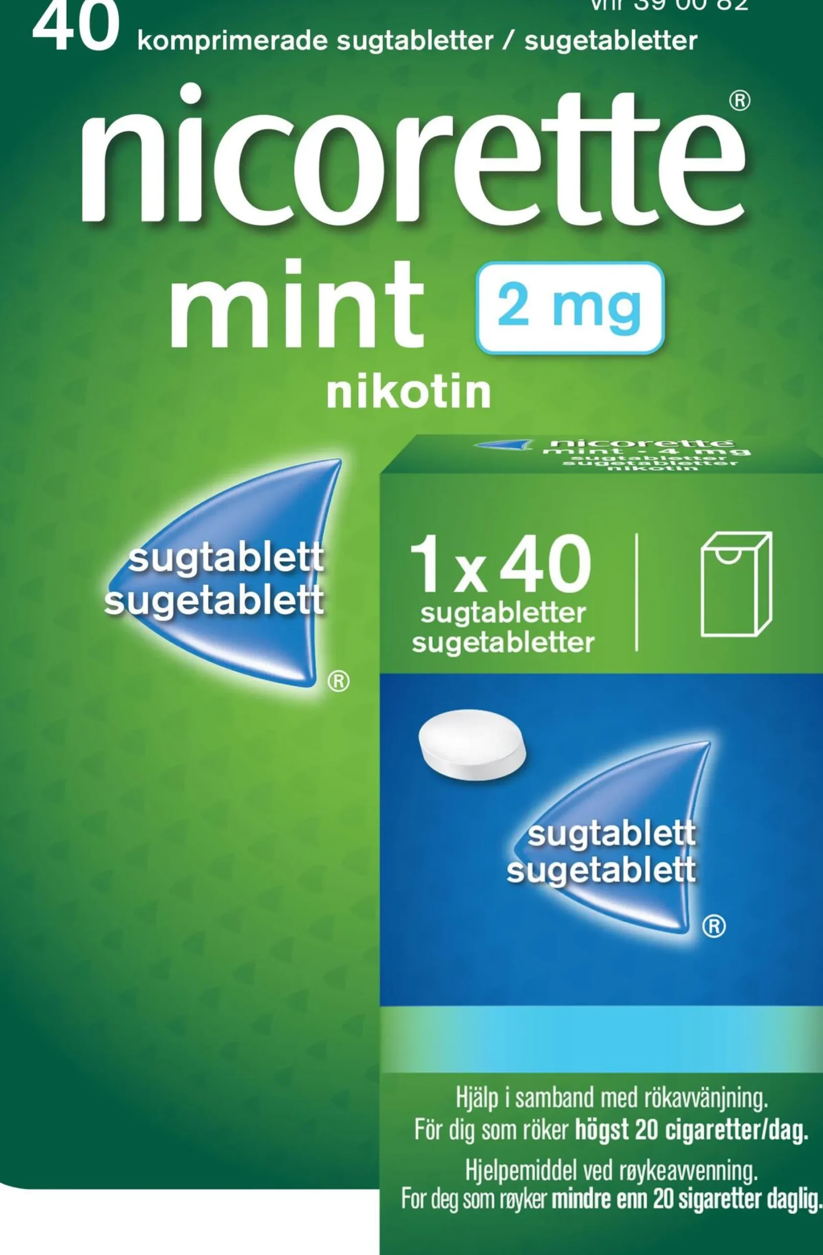 Nicorette sugtablett Mint 2mg 40st