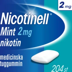 Nicotinell Mint 2mg Nikotin Medicinska tuggummin 204 st