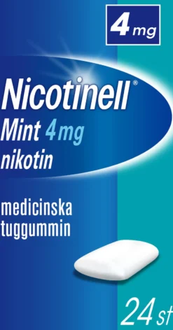 Nicotinell Mint 4mg Nikotin MedicinskaTuggummin 24 st