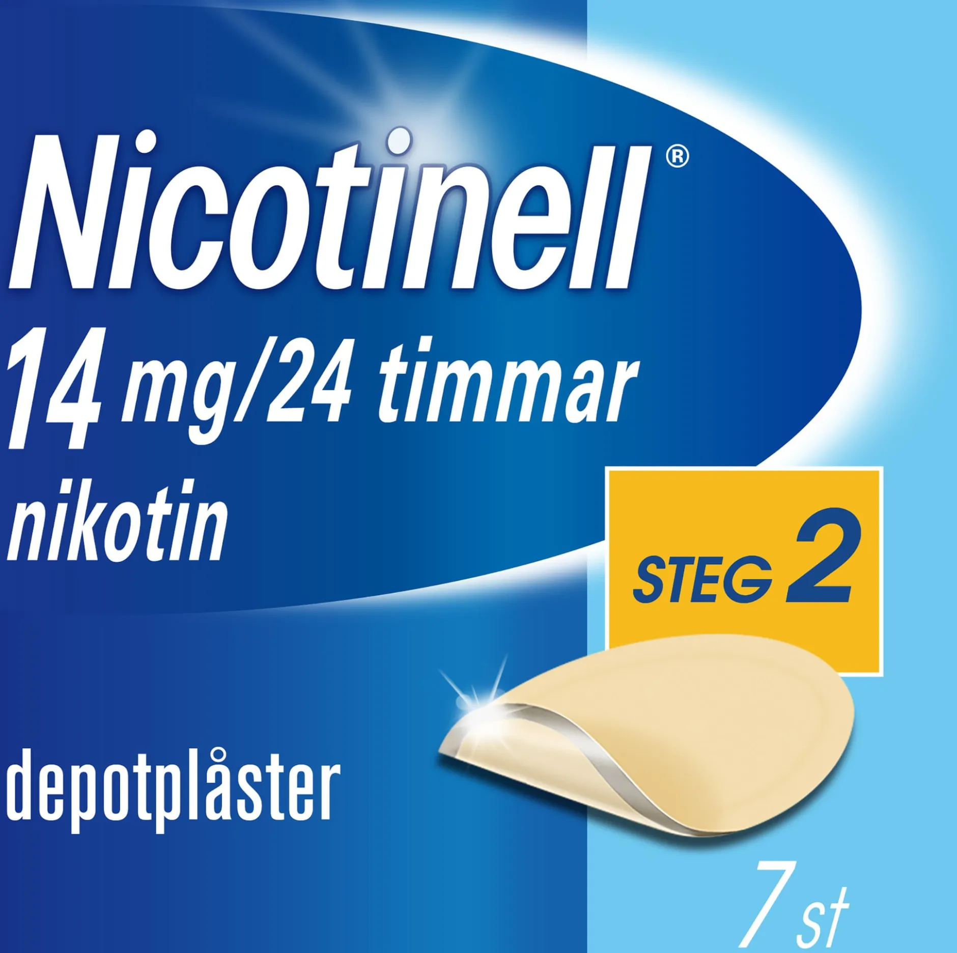 Nicotinell Nikotinplåster 14 mg/24 timmar Depotplåster 7 st