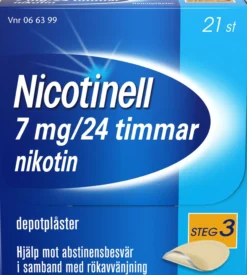 Nicotinell Nikotinplåster 7mg/24 timmar 21 depotplåster