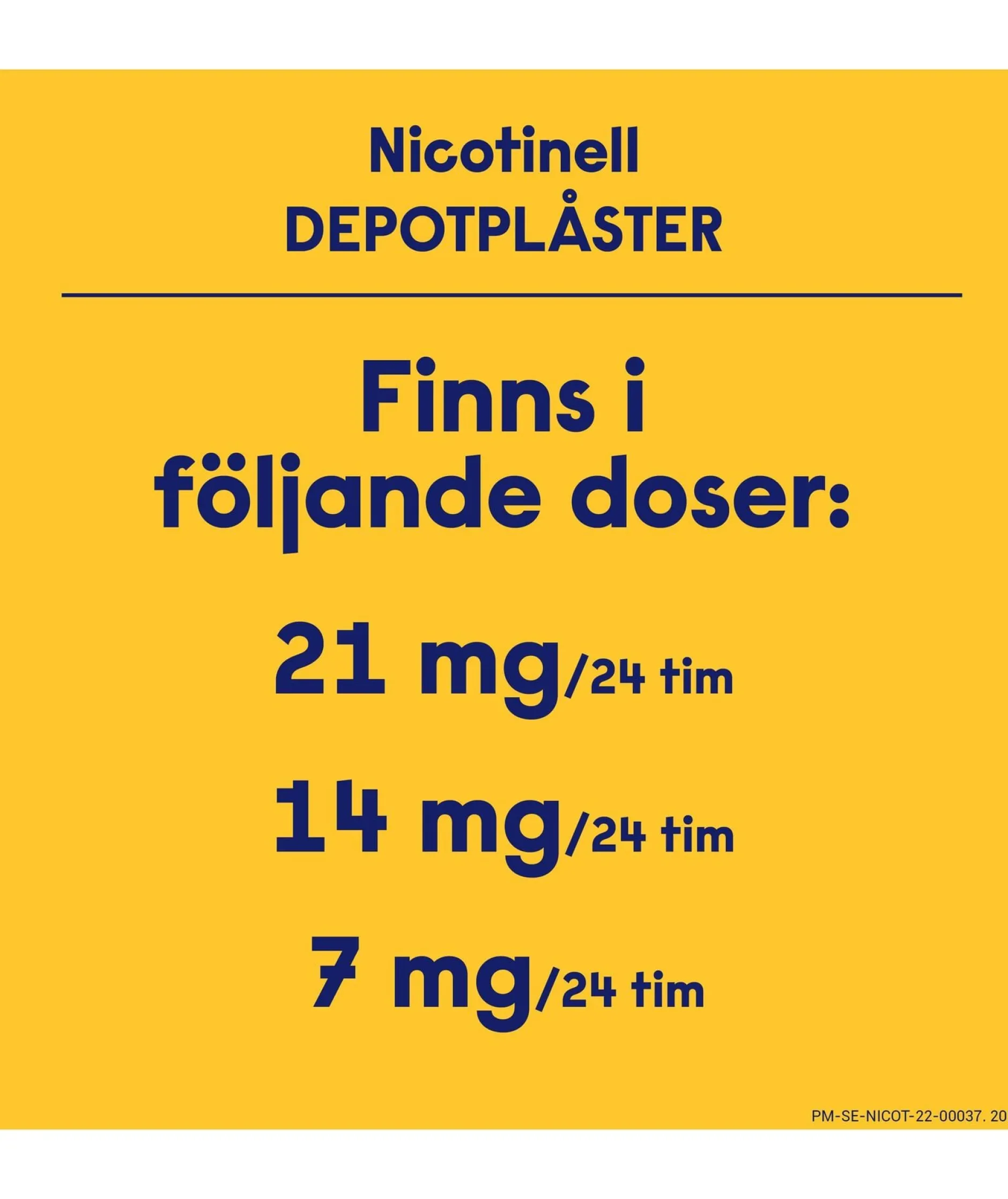 Nicotinell Nikotinplåster 21 mg/24 timmar Depotplåster 21 st
