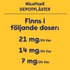 Nicotinell Nikotinplåster 7 mg/24 timmar Depotplåster 7 st