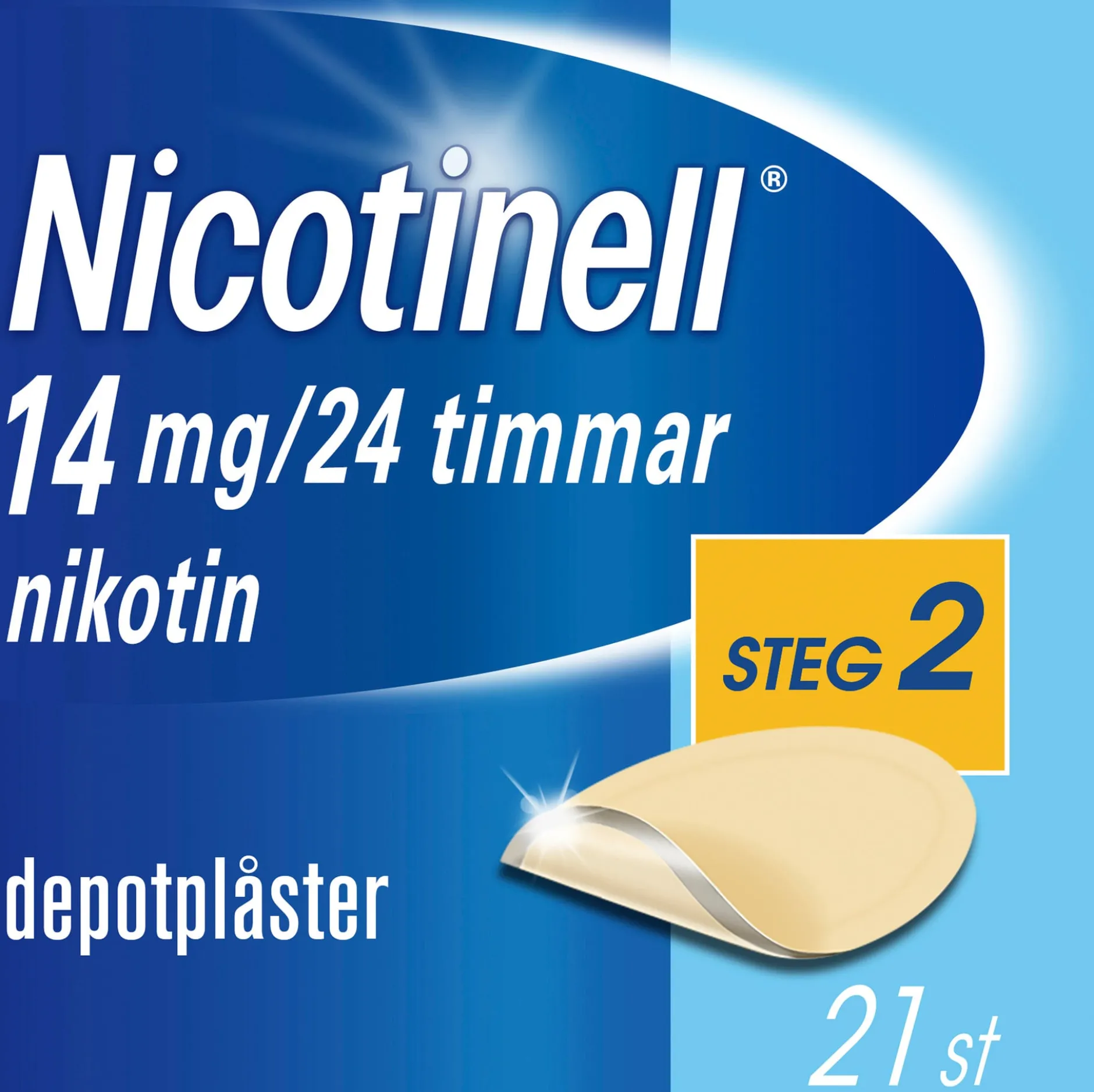 Nicotinell Nikotinplåster 14mg/24 timmar 21 depotplåster
