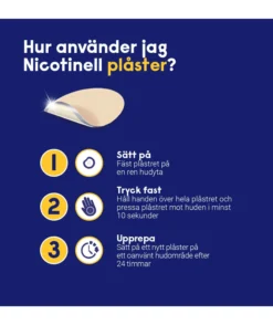 Nicotinell Nikotinplåster 21 mg/ 24 timmar Depotplåster 7 st