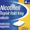 Nicotinell Tropisk Frukt 4mg Nikotin Medicinska tuggummin 204 st