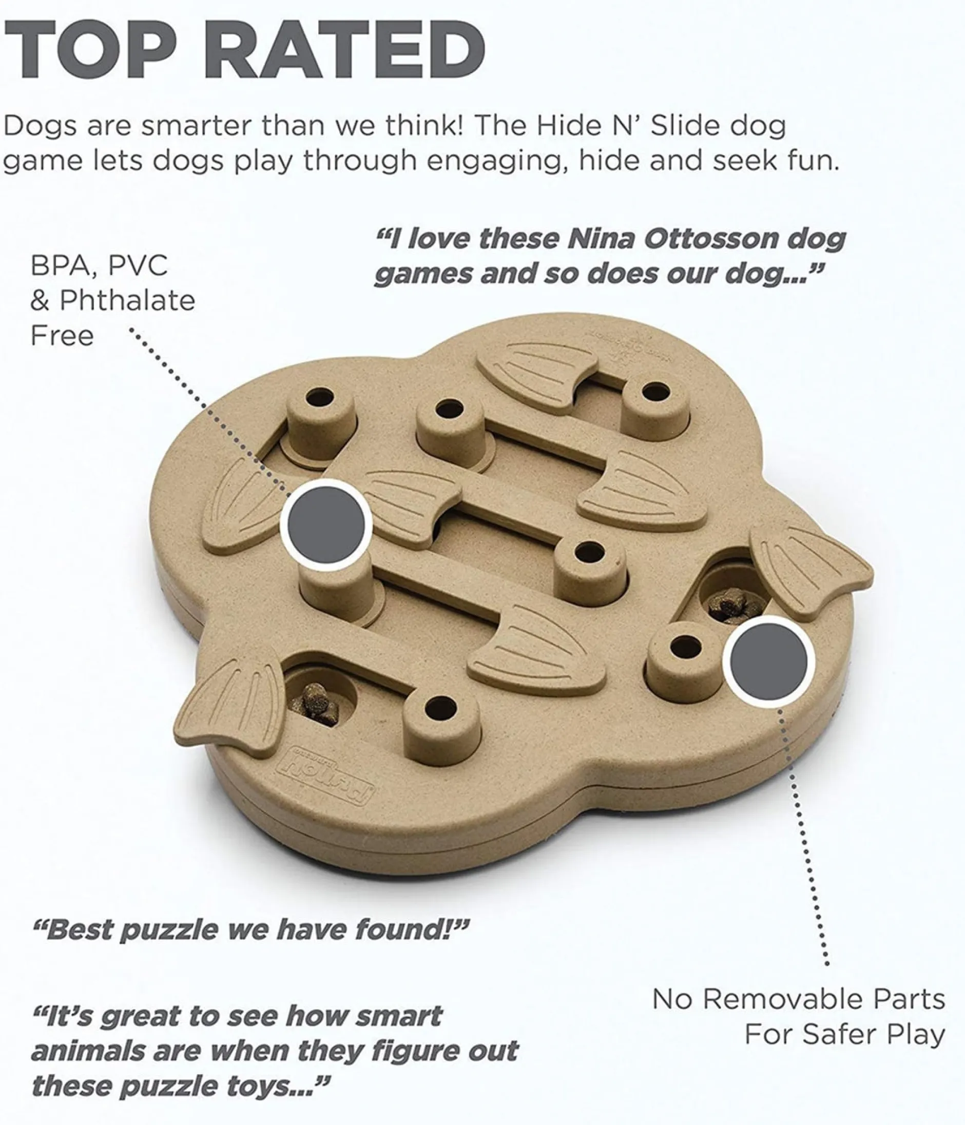 Nina Ottosson Dog Hide N Slide Komposit Naturel
