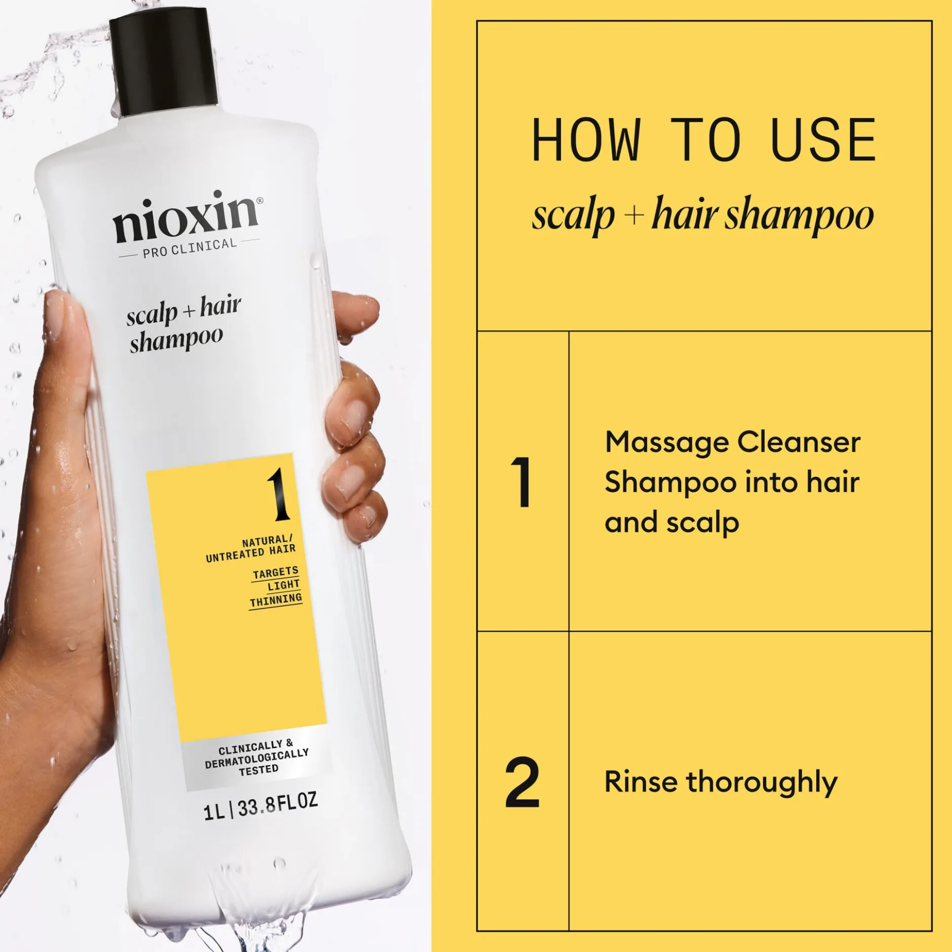 Nioxin System 1 Shampoo 1000 ml