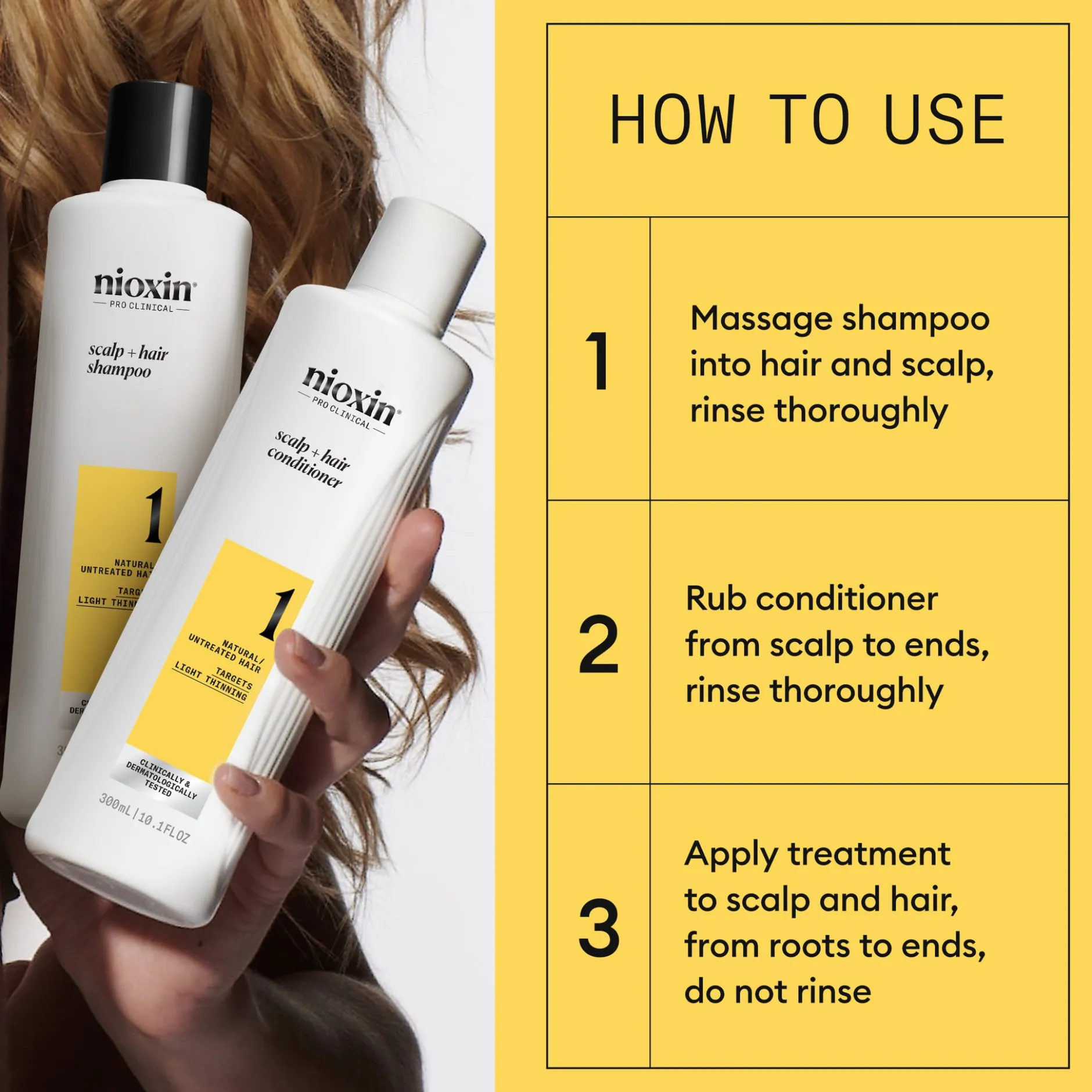 Nioxin System 1 Trial Kit 350 ml