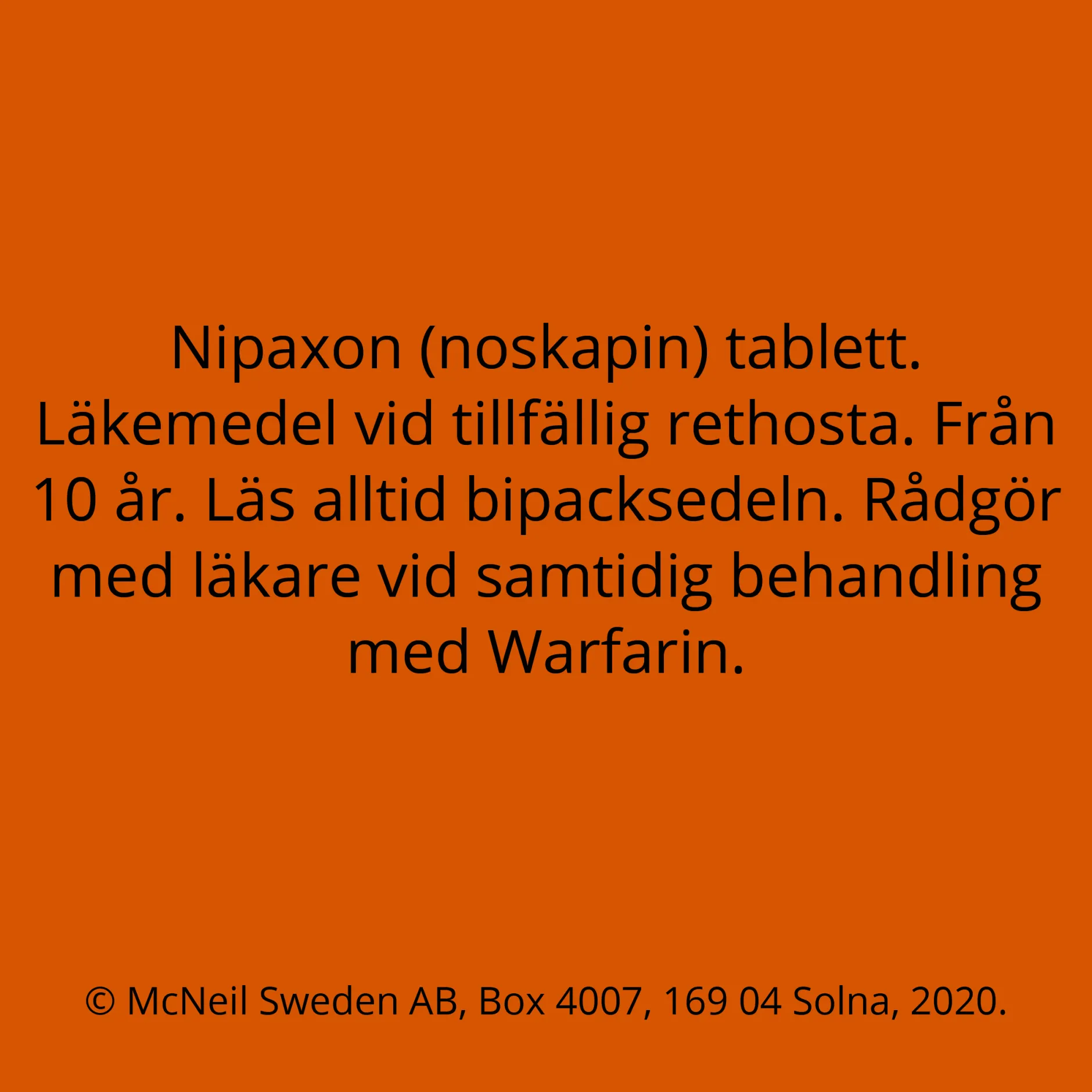 Nipaxon 50mg 15 tabletter