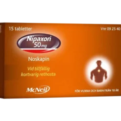 Nipaxon 50mg 15 tabletter