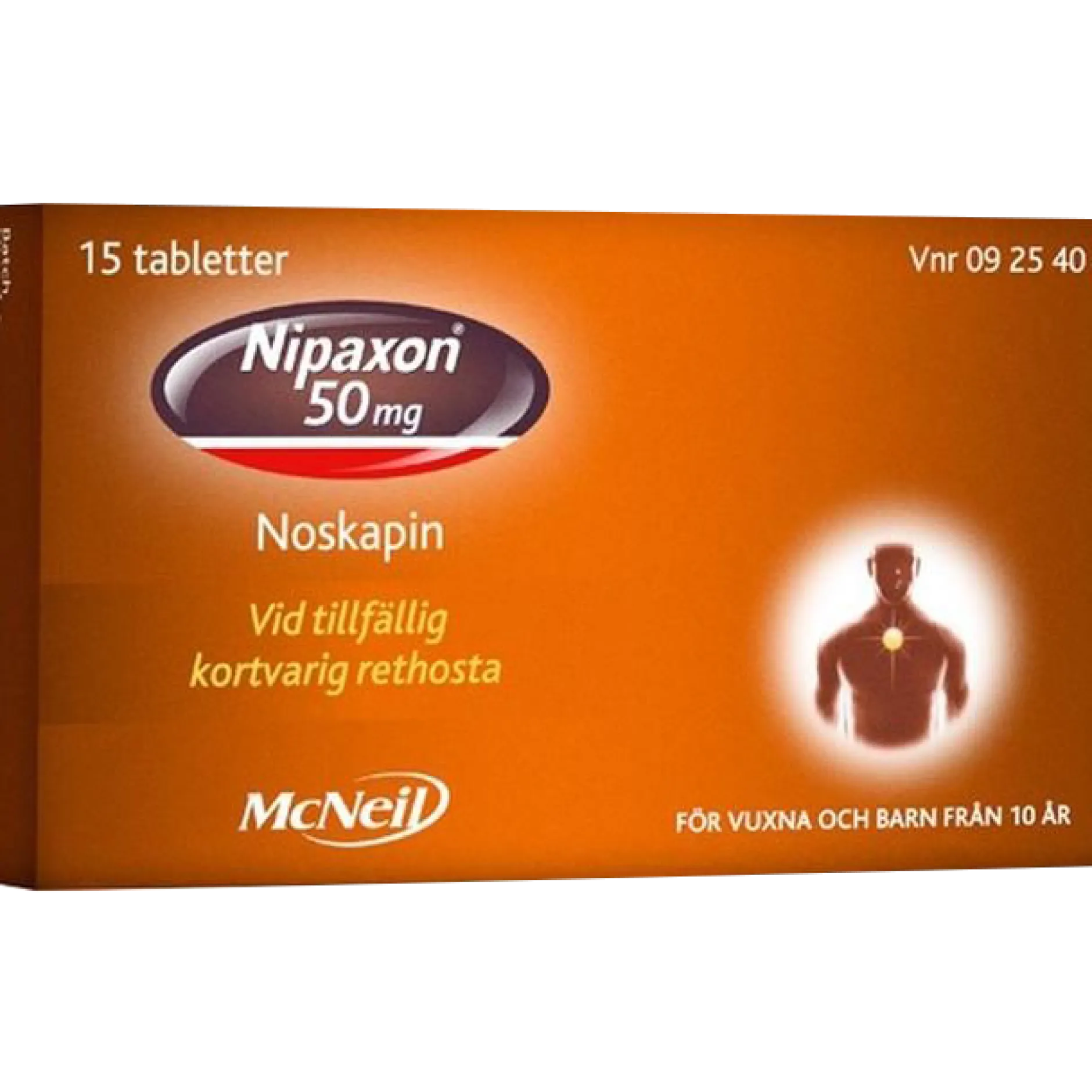 Nipaxon 50mg 15 tabletter