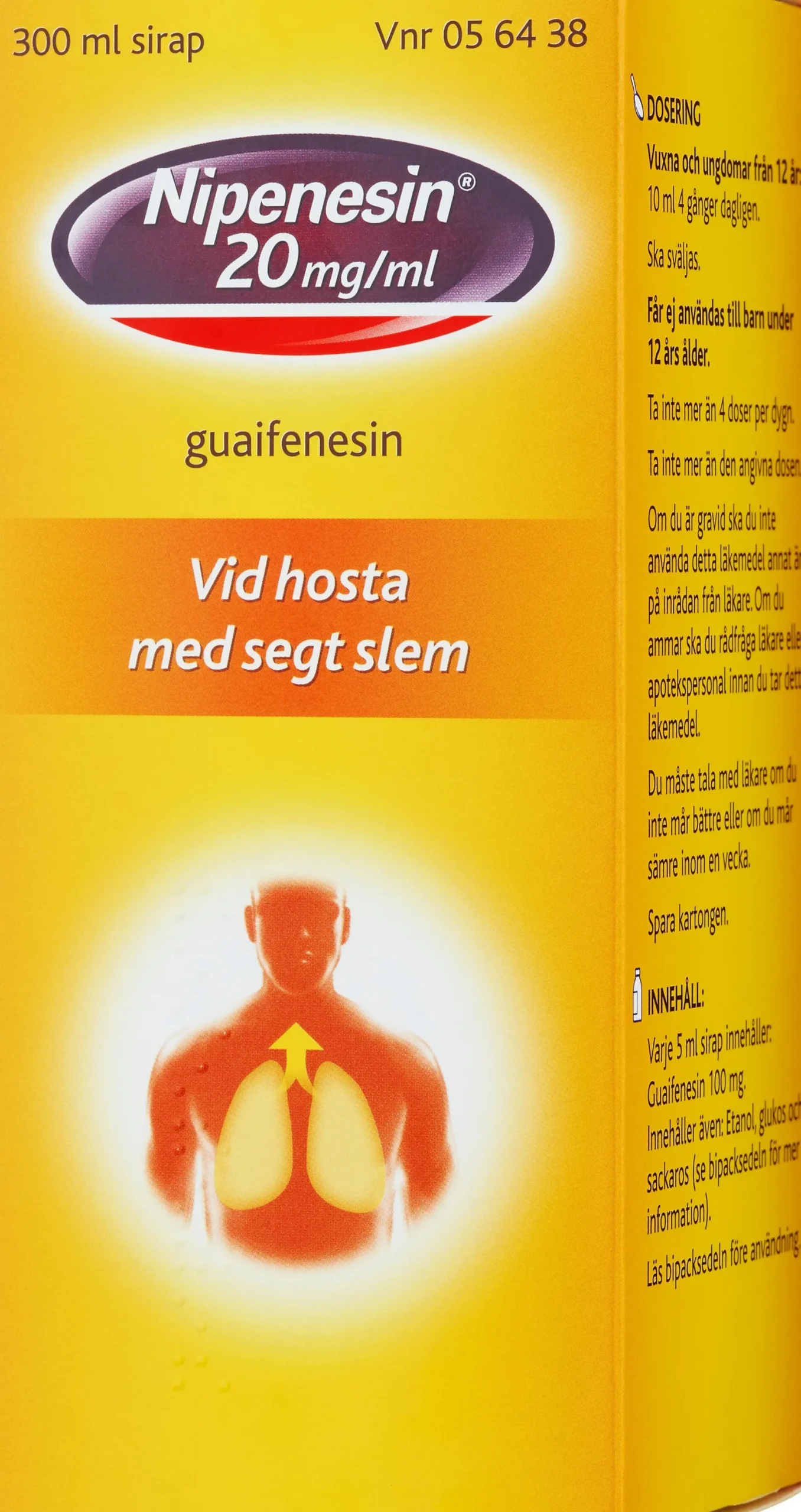 Nipenesin Sirap 20 mg/ml, 300 ml