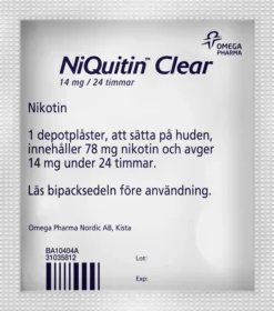 Niquitin Clear 14 mg /24 timmar Depotplåster Nikotinplåster 7 st