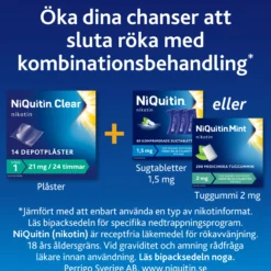 NiQuitin Clear 21 mg/24 timmar Nikotinplåster 14 st