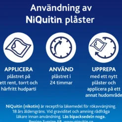 NiQuitin Clear 21 mg/24 timmar Nikotinplåster 14 st
