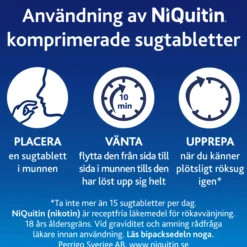 NiQuitin Mint 4 mg Komprimerad Sugtablett 60 St
