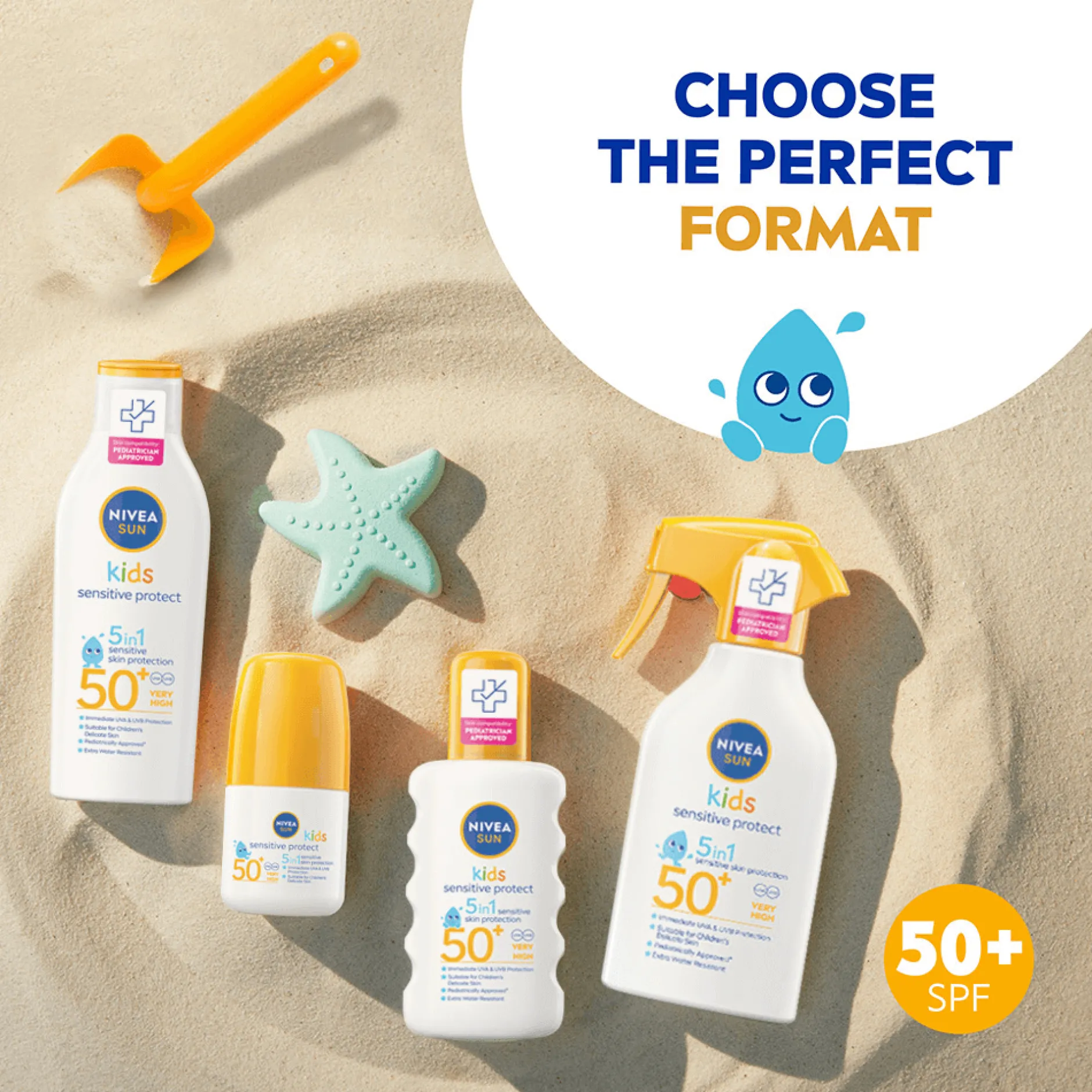 NIVEA SUN Kids Sensitive Protect & Play Sun Spray SPF 50+