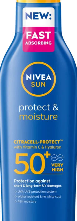 NIVEA SUN Solkräm Protect & Moisture Sun Lotion SPF50+ 200 ml