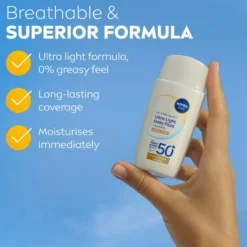 NIVEA SUN UV Face Daily Fluid Medium Tinted SPF 50+ 40 ml