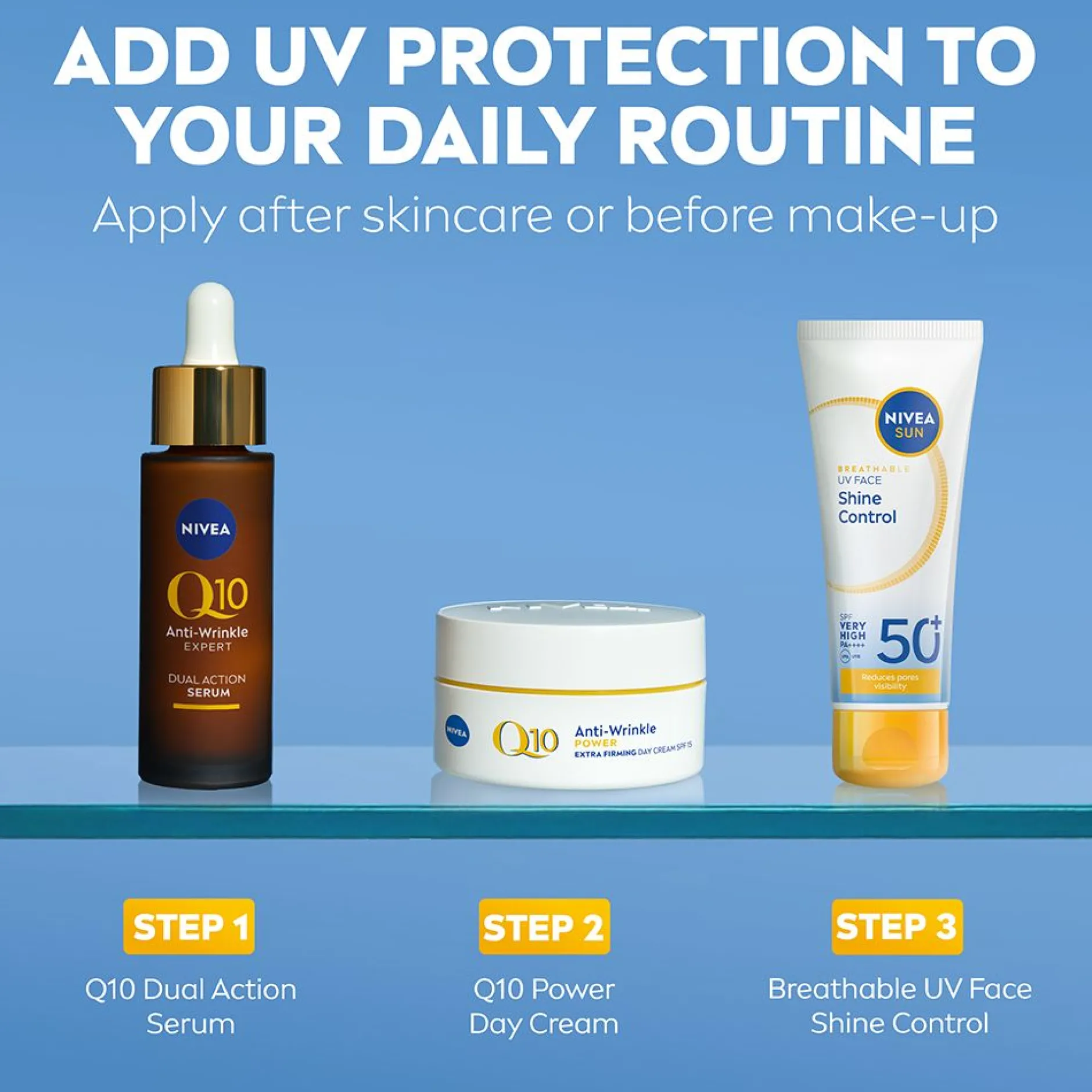 NIVEA SUN UV Face Shine Control Cream SPF 50+ 40 ml