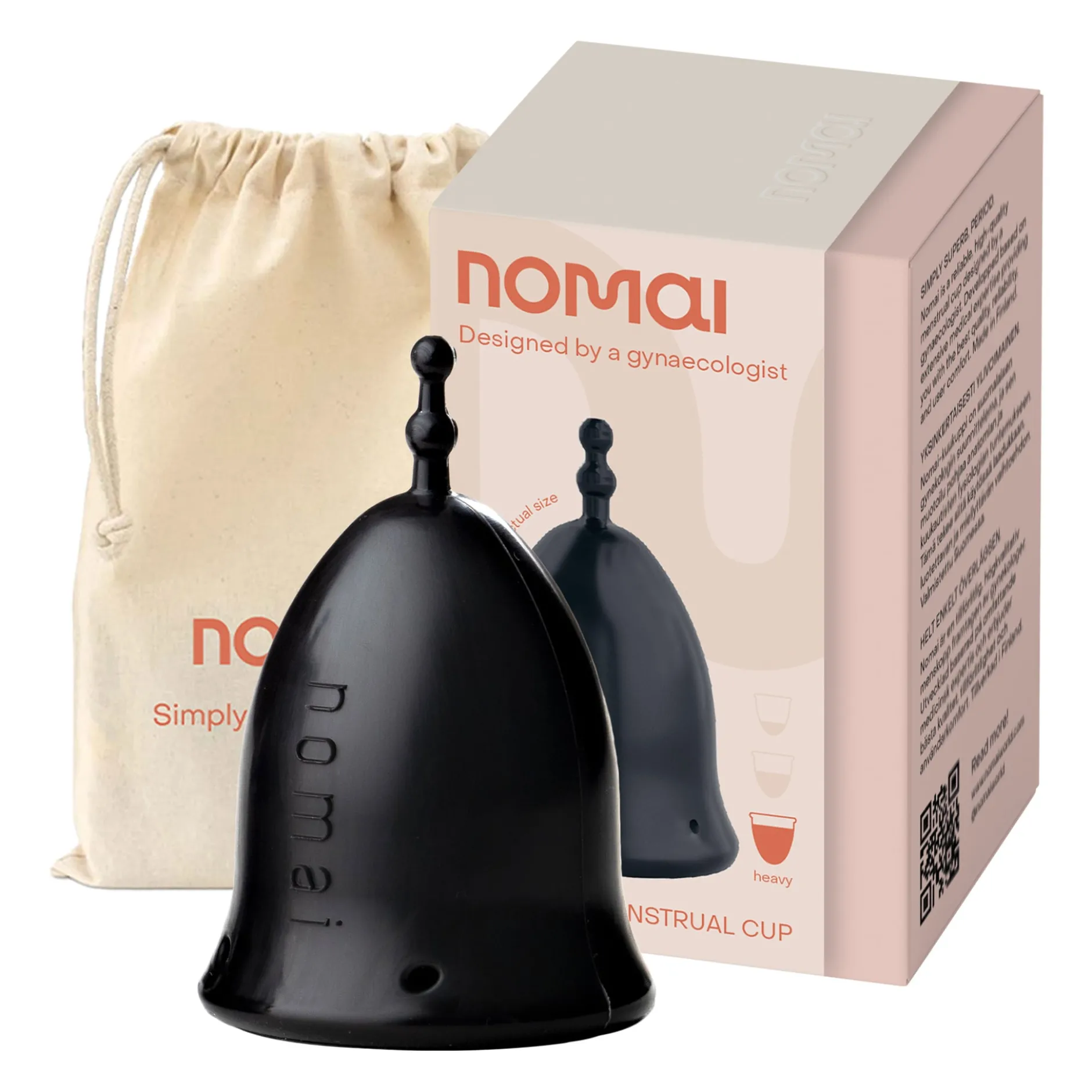 Nomai Menstrual Cup L Black 1 st