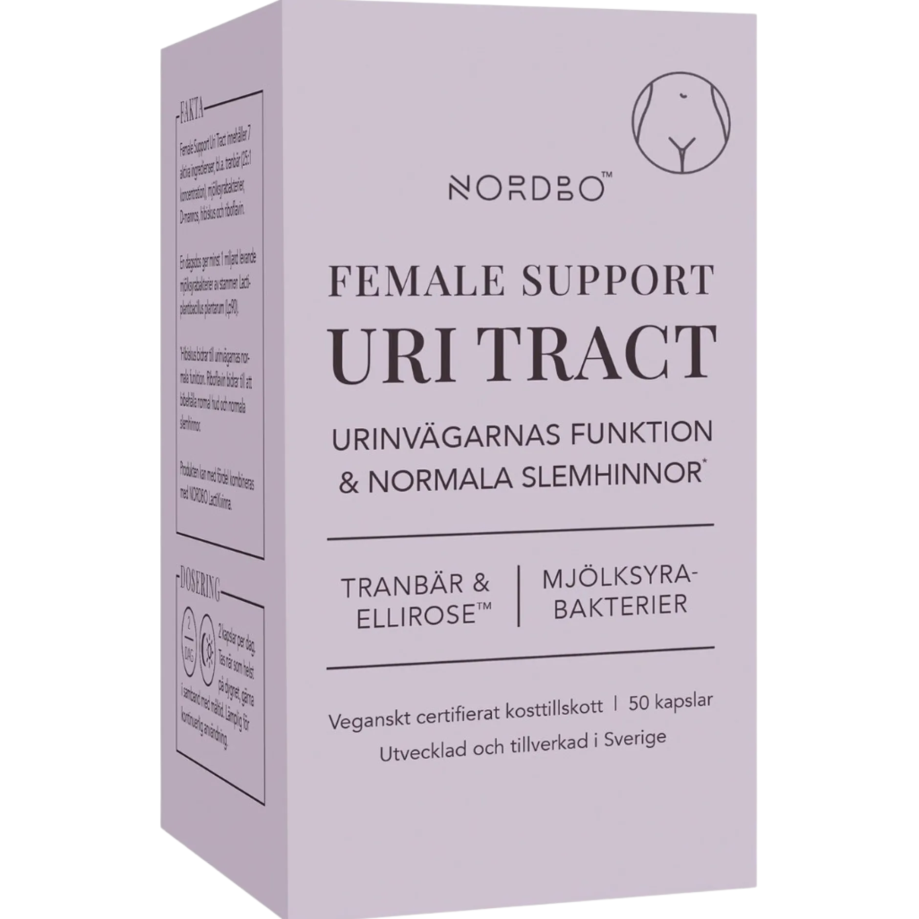 Nordbo Female Support Uri Tract 50 kapslar
