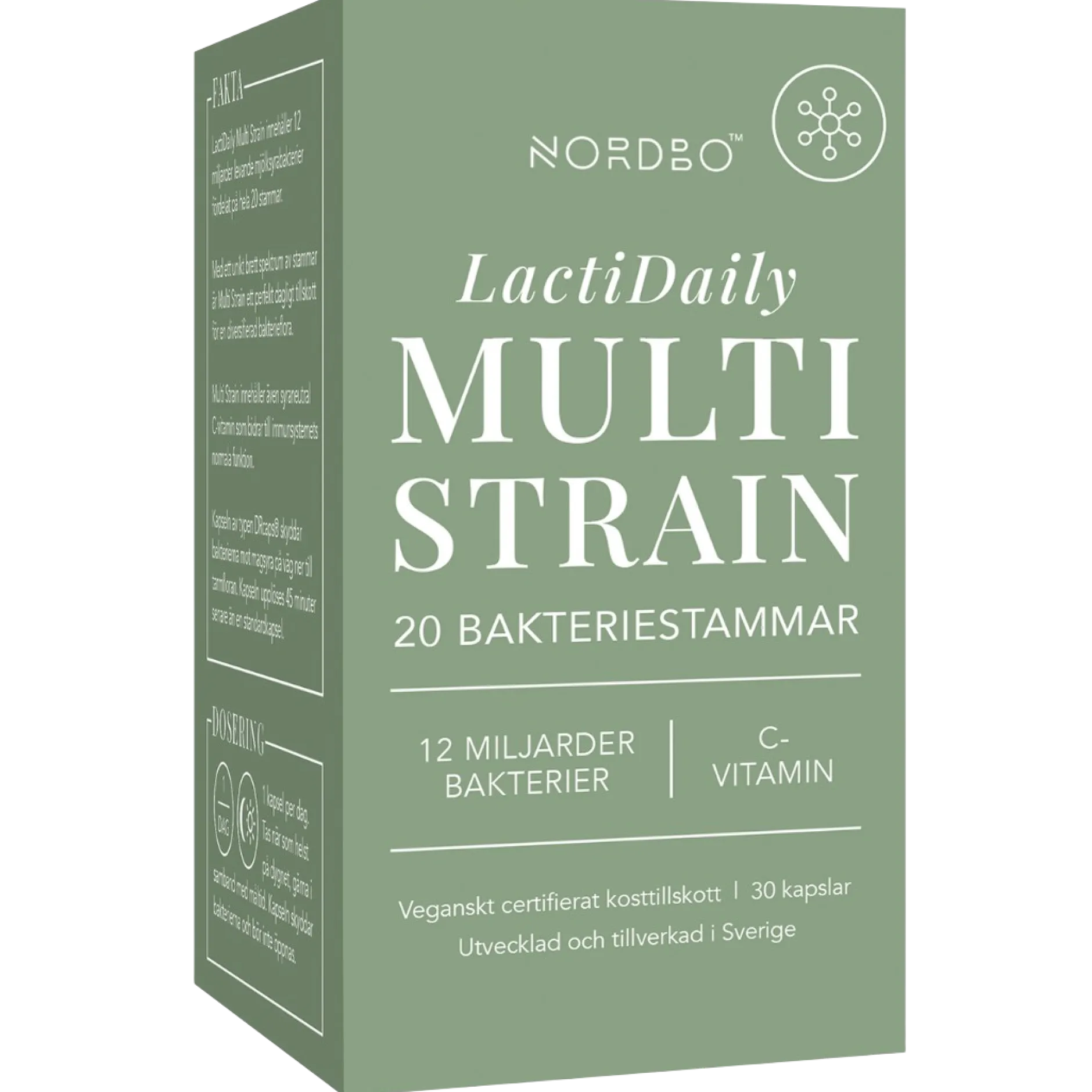 Nordbo LactiDaily Multi Strain 30 kapslar