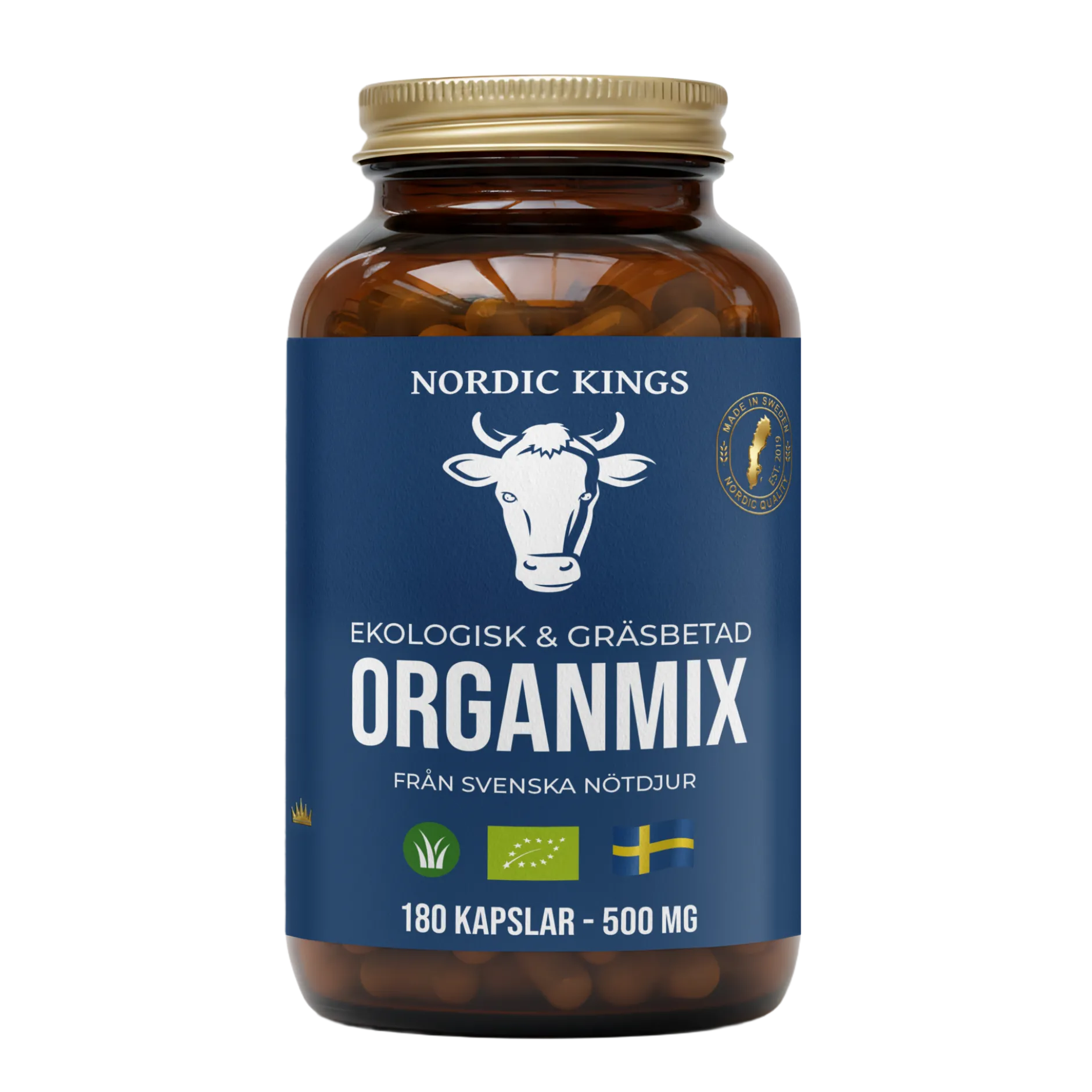 Nordic Kings Gräsbetad Organmix EKO 180 kapslar