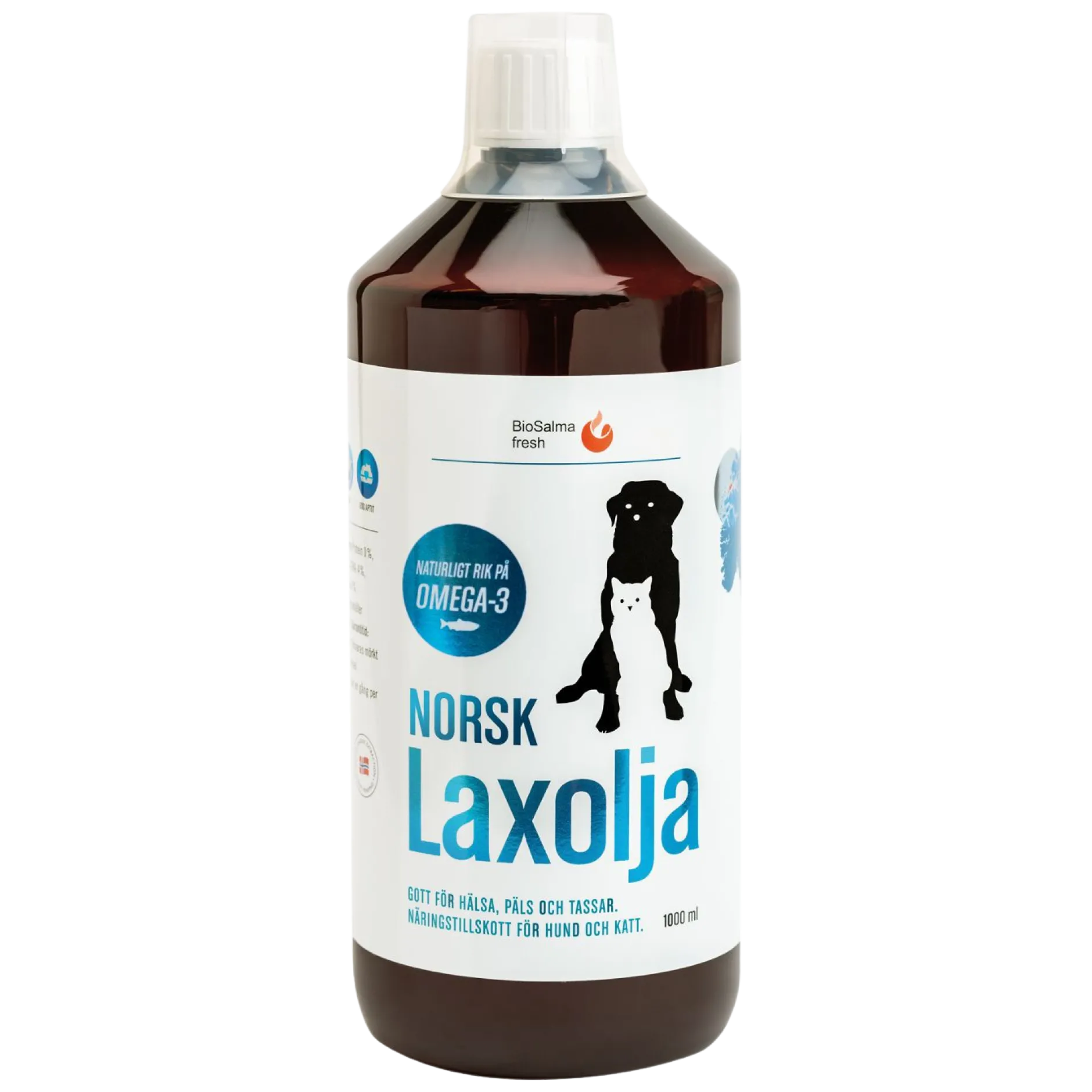 Norsk Laxolja För Hund & Katt 1000 ml