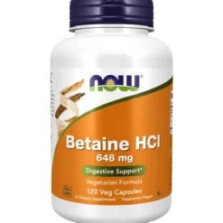 NOW Betaine HCI 120 vegkapslar