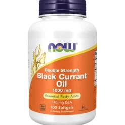 NOW Black Currant Oil Double Strength 1000 mg 100 Softgels
